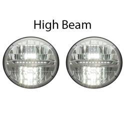 Opti-Brite™ LED DOT Compliant 7” High/Low Beam Headlamp Pair