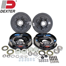 Dexter 6-5.5" Bolt Circle 5,200 lbs. Trailer Axle Electric Brake Kit