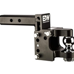 2" Tow & Stow Adjustable Trailer Hitch Pintle Ball Mount 8.5" Drop (2" Ball) - TS10055