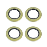 Four pack of TruRyde® Double Lip Seals for 5,200 lbs. to 7,000 lbs. Trailer Axles with 2 1/8" ID - 21333TBX4