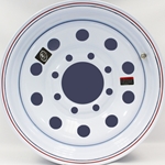 Sixteen Inch White Modular 8-6.5" Bolt Circle Wheel - 128702