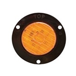 Optronics Amber 2" Round Flange Mount LED Marker/Clearance Light - MCL-52ABK