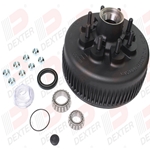 Dexter® 8,000 lbs. Oil Hub and Drum 5/8" Studs with Parts and 90 Degree Cone Nuts - K08-285-90