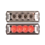 Clear Lens Red Miro-Flex™ Thin Line Sealed LED Marker/Clearance Light  - MCL-63CRBK