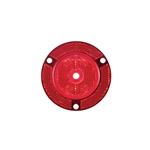 2" Red Round Sealed 7-LED Flange Mount Marker/Clearance Light with Reflex - MCL52RHXB
