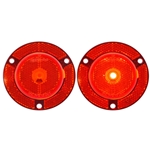 2" Red Round Marker/Clearance Light With Locking Clip - MCL001RXB