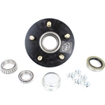 TruRyde® 5-5" Bolt Circle Trailer Hub with Parts including Timken® Bearings for a 3,500 lbs. Trailer Axle - 550LB1E-TK