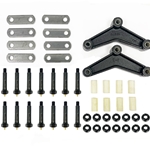 Greaseable Tandem Axle Shackle Kit for Double Eye Springs (3.5K-5.2K) - WBAPX3-5BX