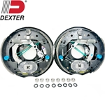 Pair of Dexter® 10" x 2 1/4" Nev-R-Adjust Electric Brake Assemblies for 3,500 lbs. Trailer Axles - 23158AUTO-DB