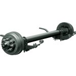 Dexter® 10,000 lbs. Electric Brake Trailer Axle with a 66" Track and 38" Spring Centers includes Fortress® Aluminum Oil Caps - 8167969