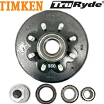TruRyde® 8-6.5" Bolt Circle 5/8" Trailer Hub/Drum with Timken® Bearings for a 8,000 lbs. Trailer Axle - RVD8K865580-TK