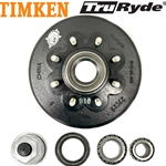 TruRyde® 8-6.5" Bolt Circle 9/16" Trailer Hub/Drum with Timken® Bearings for a 8,000 lbs. Trailer Axle - RVD8K865916-TK