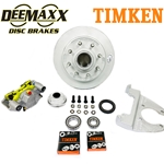 DeeMaxx® 8,000 lbs. Disc Brake Kit with 9/16" Studs for One Wheel with Maxx Coating Caliper and Timken® Bearings - DM8KMAXX916-TK