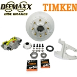 DeeMaxx® 8,000 lbs. Disc Brake Kit with 5/8" Studs for One Wheel with Maxx Coating Caliper and Timken® Bearings - DM8KMAXX580-TK