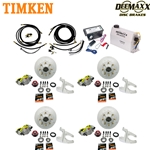 MAXX KIT Electric Over Hydraulic 8,000 lbs. Disc Brake Kit with 9/16" Studs for a Tandem Axle with MAXX Caliper and Timken® Bearings - DMK8IM2916-TK