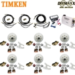 MAXX KIT Electric Over Hydraulic 8,000 lbs. Disc Brake Kit with 9/16" Studs for a Triple Axle with Gold Zinc Caliper and Timken® Bearings - DMK8IG3916-TK