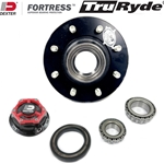 TruRyde® 8-6.5" Bolt Circle Oil Trailer Hub 9/16" Studs with Parts for an 8,000 lbs. Trailer Axle with Dexter® Fortress® Aluminum Oil Cap - RVI8K865916-F