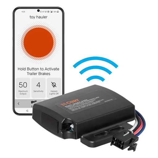 CURT Echo Under-Dash Trailer Brake Controller Bluetooth Smartphone Connection - 51190