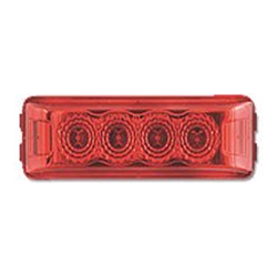 Red Miro-Flex™ Thin Line Sealed LED Marker/Clearance Light - MCL-63RBK