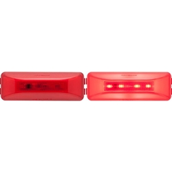 Red GloLight ®  Thinline Sealed LED Marker/Clearance Light - MCL165RBK