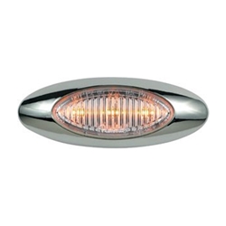 Clear Lens Millennium Series 4” Sealed LED Marker/Clearance Light Amber - 00212702BK